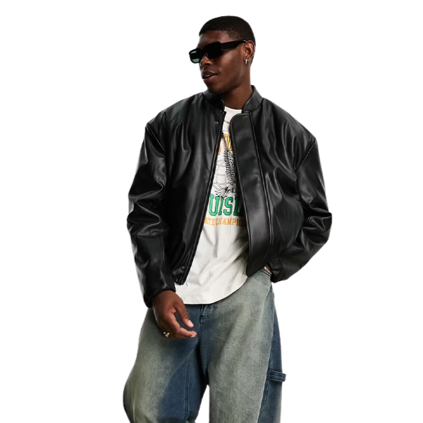 Áo Phông Streetwear Layer cùng áo khoác bomber