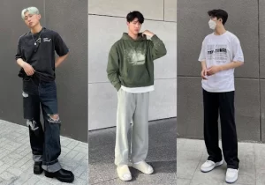 Phối Với Quần Skinny Jeans hoặc Quần ống rộng Áo thun form rộng