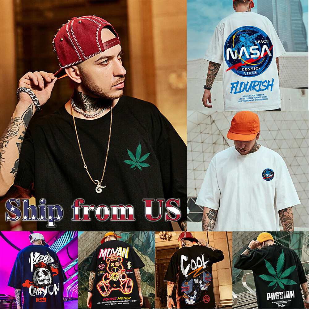 Phối áo phông graphic hiphop unisex